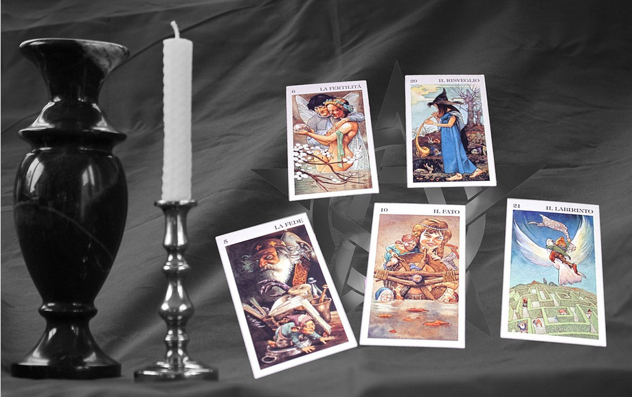 a psychic's table